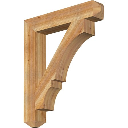 Ekena Millwork Balboa Craftsman Rough Sawn Bracket, Western Red Cedar, 6"W x 36"D x 42"H BKT06X36X42BOA04RWR